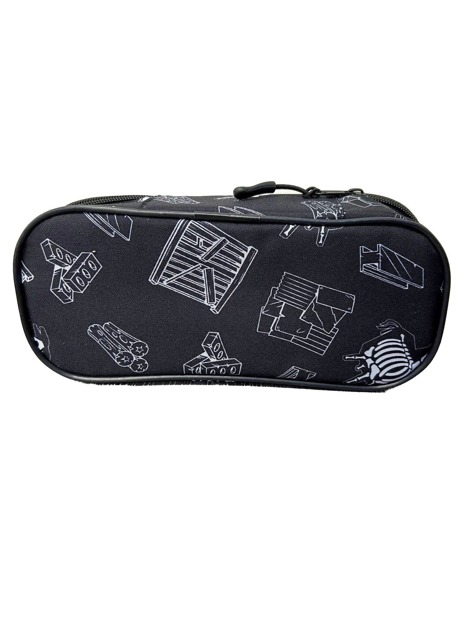 FORTNITE Large Oval Pencil Case X-Ray Design for Boys Kids Pencil Case Spacious Compartments Fortnite Grey Barrel Pencil Cases School Stationery Supplies, Gifts for Gamers Boys Girls Teenagers
