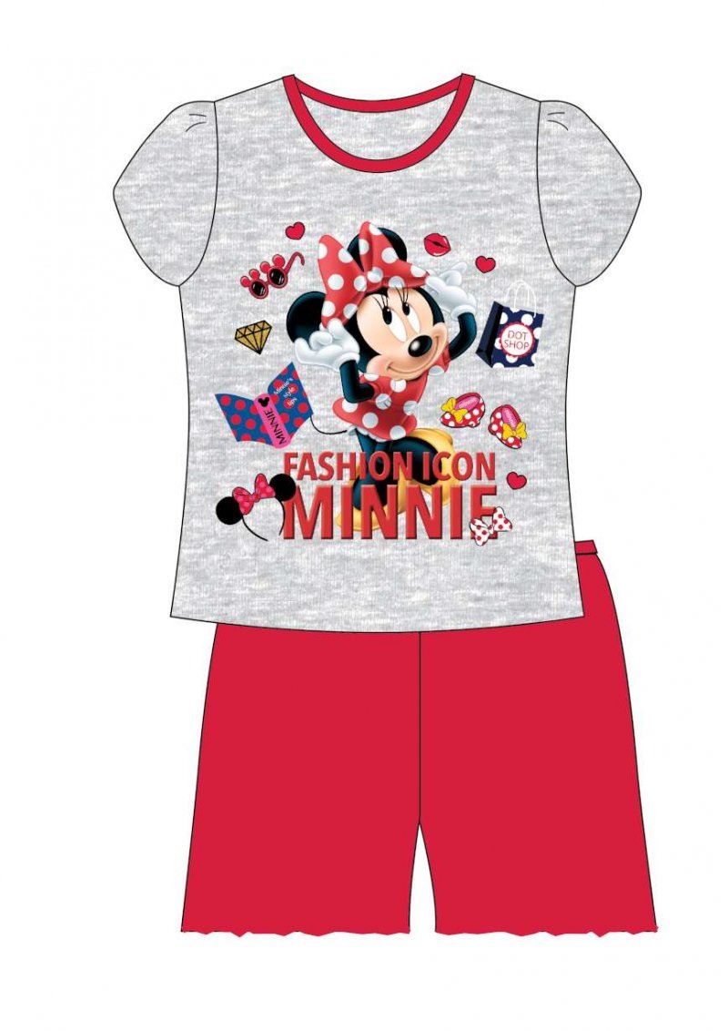 Grey minnie Mouse Fashionicon Shortie Shorts Nightwear For Girls