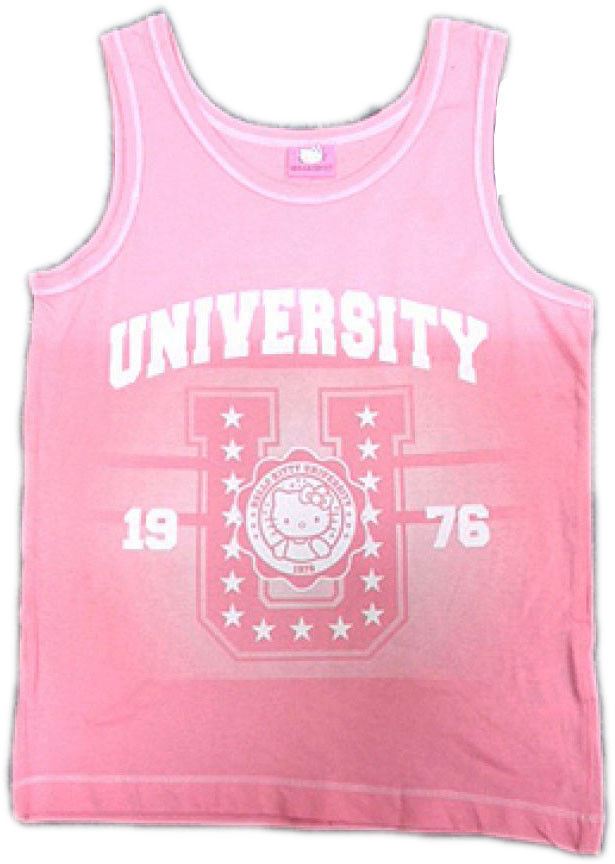 NEW 100% Official Hello Kitty girl pink sleeveless t shirt top vest top Children