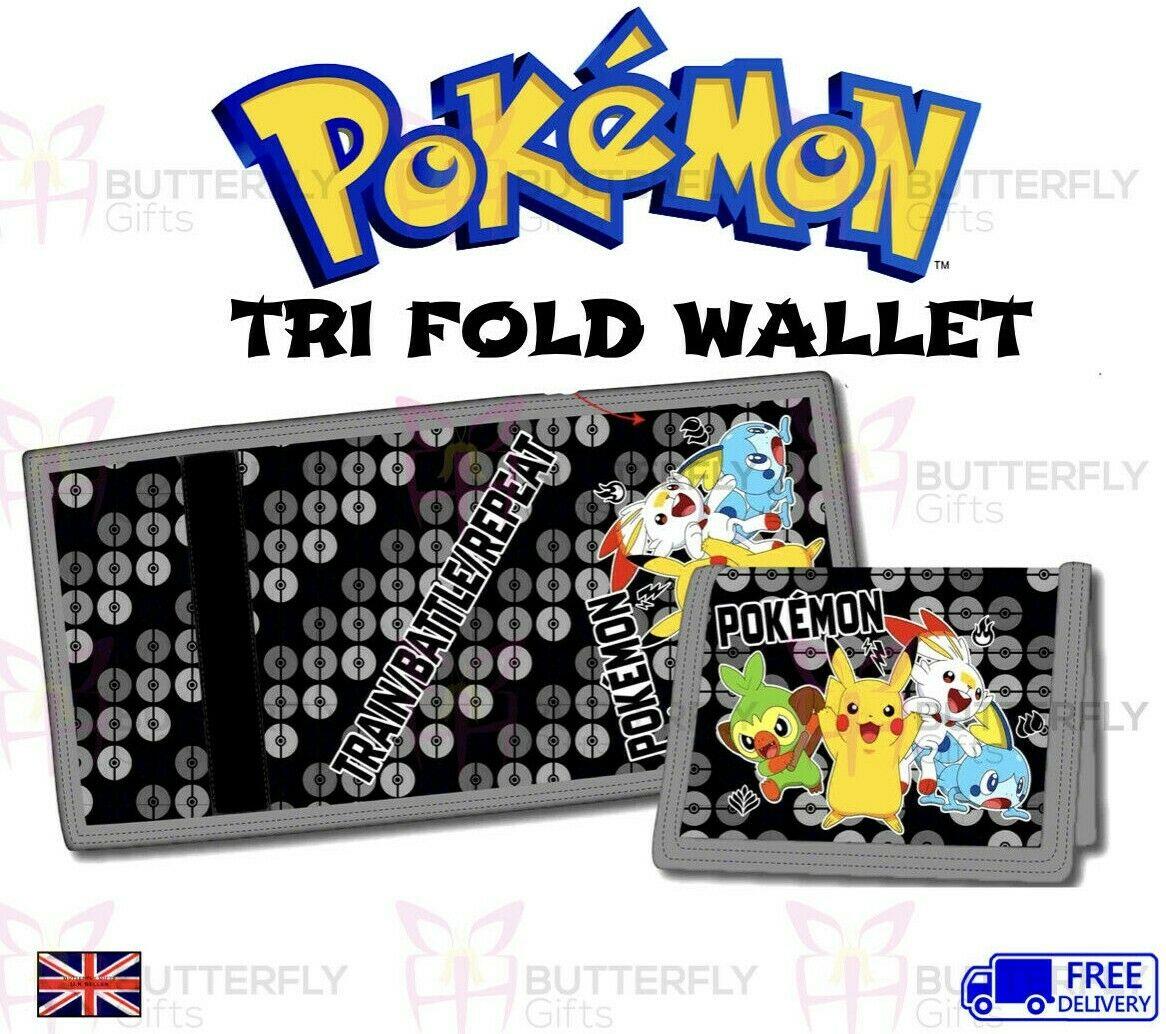 Pokemon Official Licensed Character Trifold Coin Card Wallet
