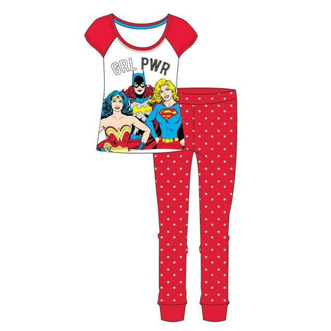 Ladies Justice League GRL PWR Nightwear Pyjama Set
