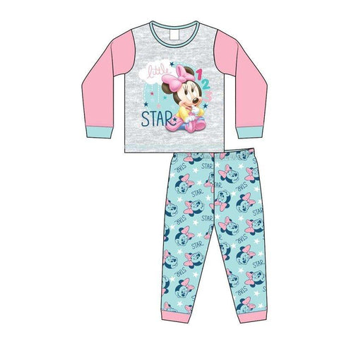 Minnie Mouse Baby Girls Little Star Pyjama Set Pjs Nightwear