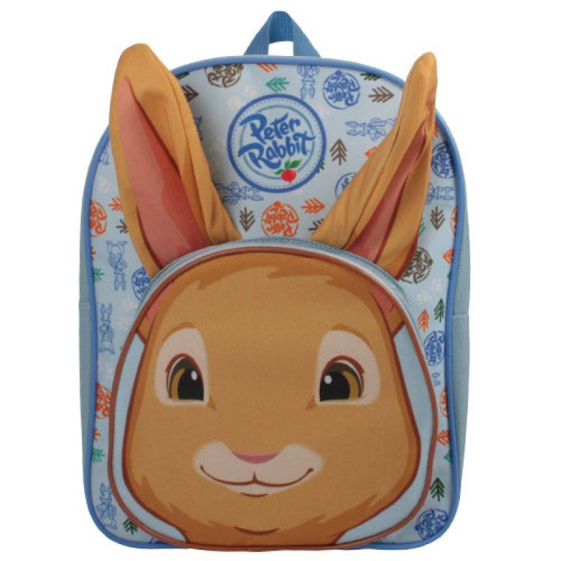 Peter Rabbit Rucksack Backpack Bag Boys Bobtail Plush Pocket Ears