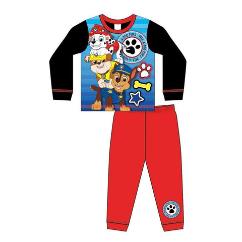 Boys Paw Patrol Peek-A-Boo Pups Pyjama Set Pjs Nightwear