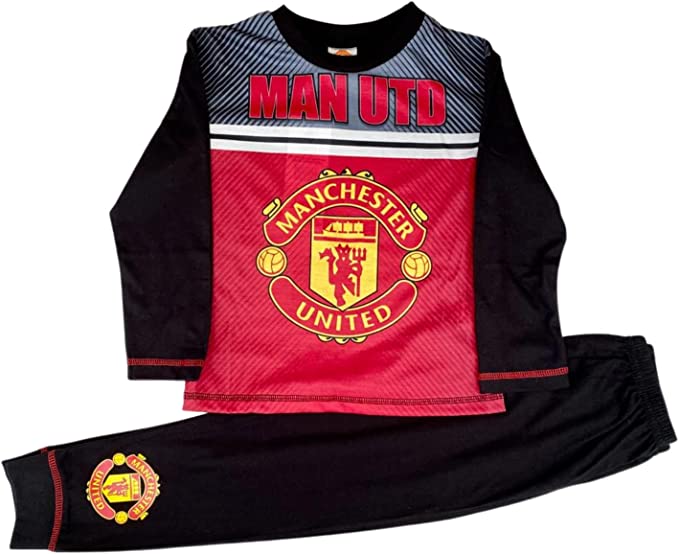 Boys/Kids Manchester United Man Utd Childrens Pyjamas/Pyjama Set Age 4-12 Years