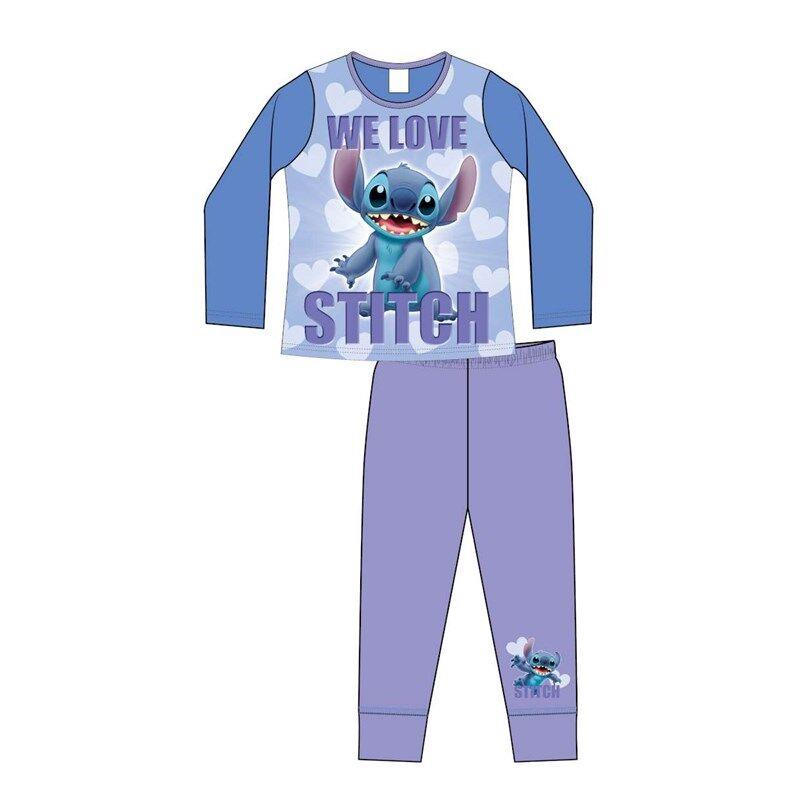 Girls Lilo And Stitch Pyjama Set Older Sublimation Pjs Nightwear