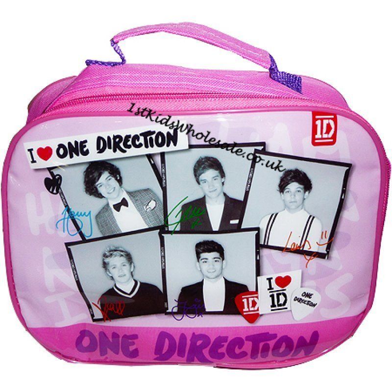 Girls One Direction 1D Pink Insulated School Lunch bag