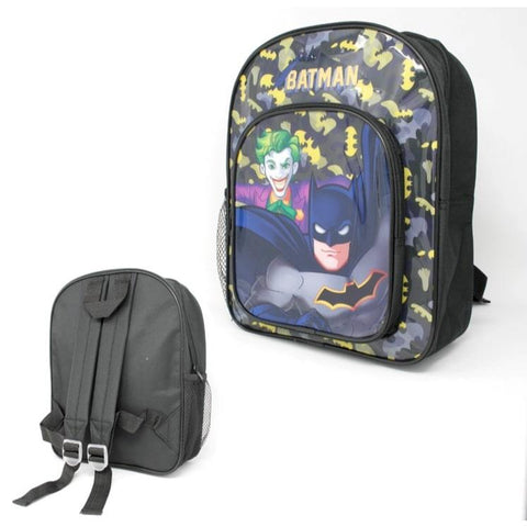 Official Batman And Joker Boys Junior Backpack Rucksack School Bag New