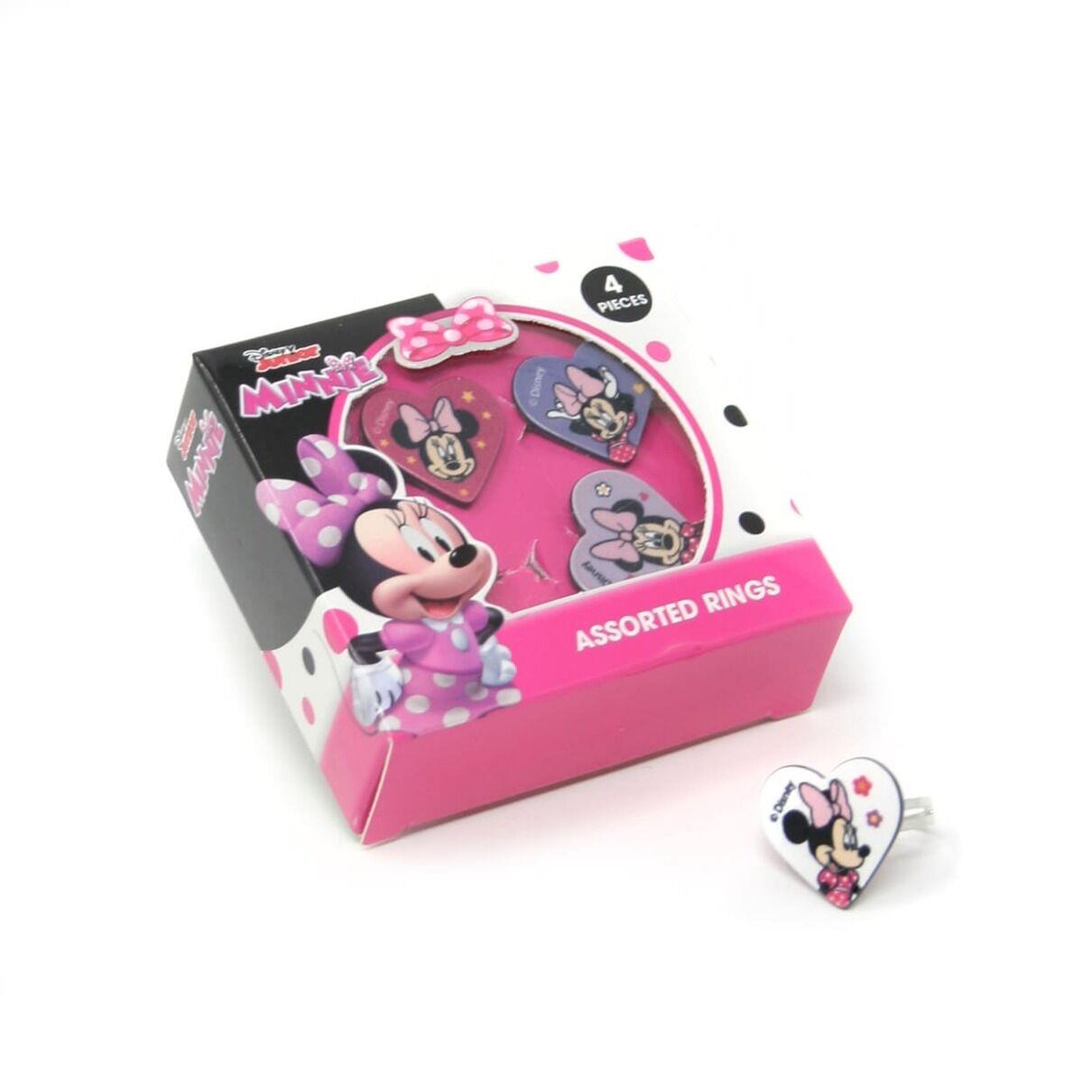 TLD Disney Girls Official Minnie Mouse 4 Ring Box kids Accessories Set