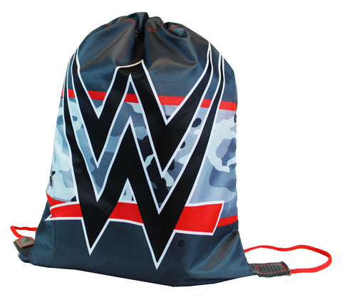 Kids Trainer Bag Drawstring WWE Wrestling Logo Design Gym Bag New