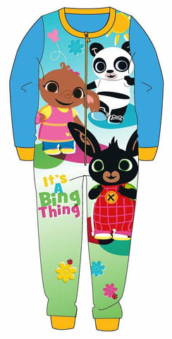 Bing Girls Kids All In One Piece Sleepsuit Nightwear Pyjamas