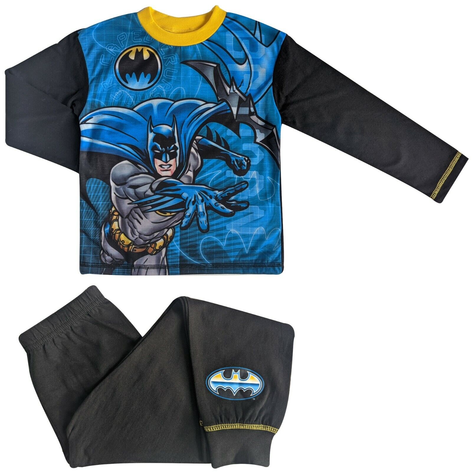 Boys Batman Black Nightwear Pyjama Set