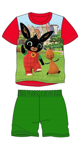 Boys Bing Bunny Flop Short Pyjama Kids Shortie Pjs Set Children Nightwear