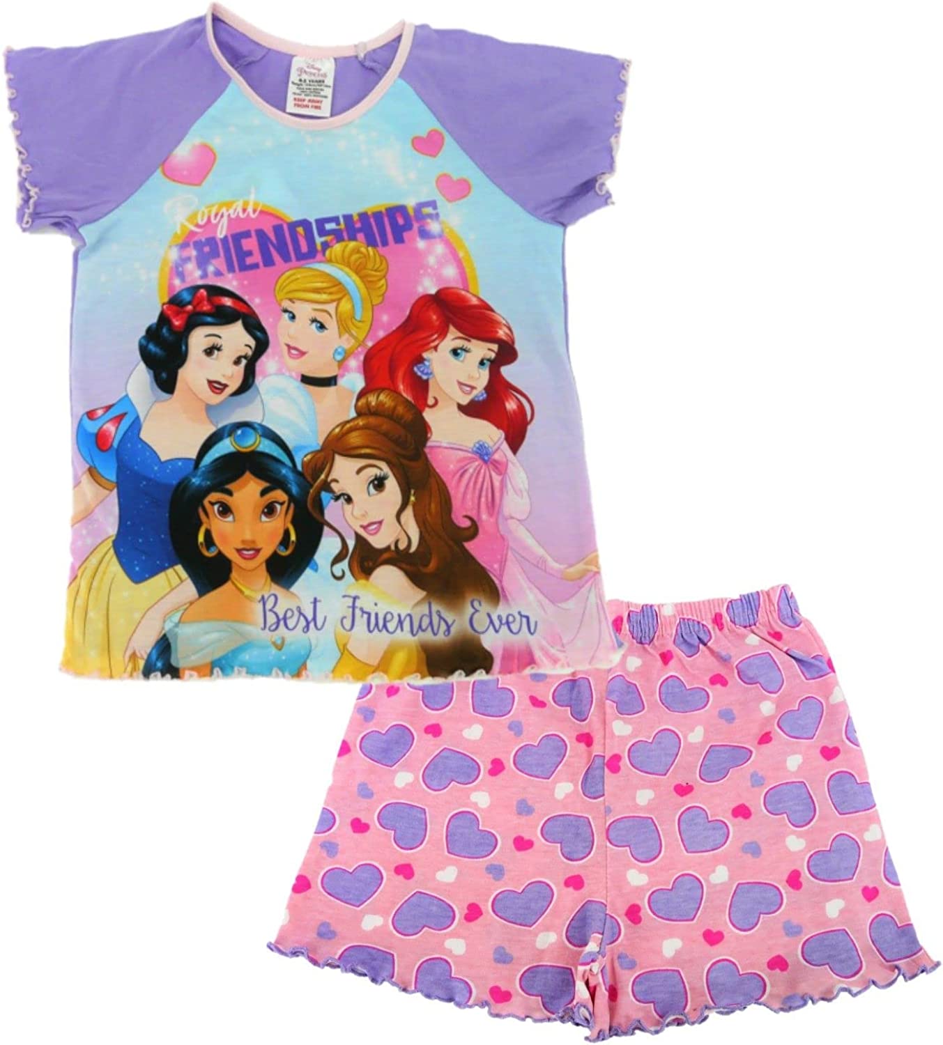 Disney Princess Girls Sleepwear Shortie Pyjamas