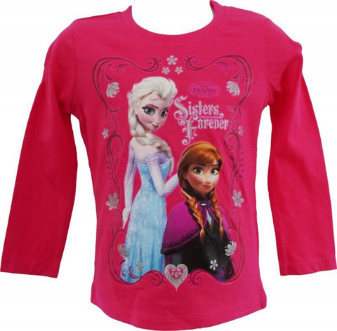 Official Disney Frozen Anna Elsa Long Sleeve top t shirt