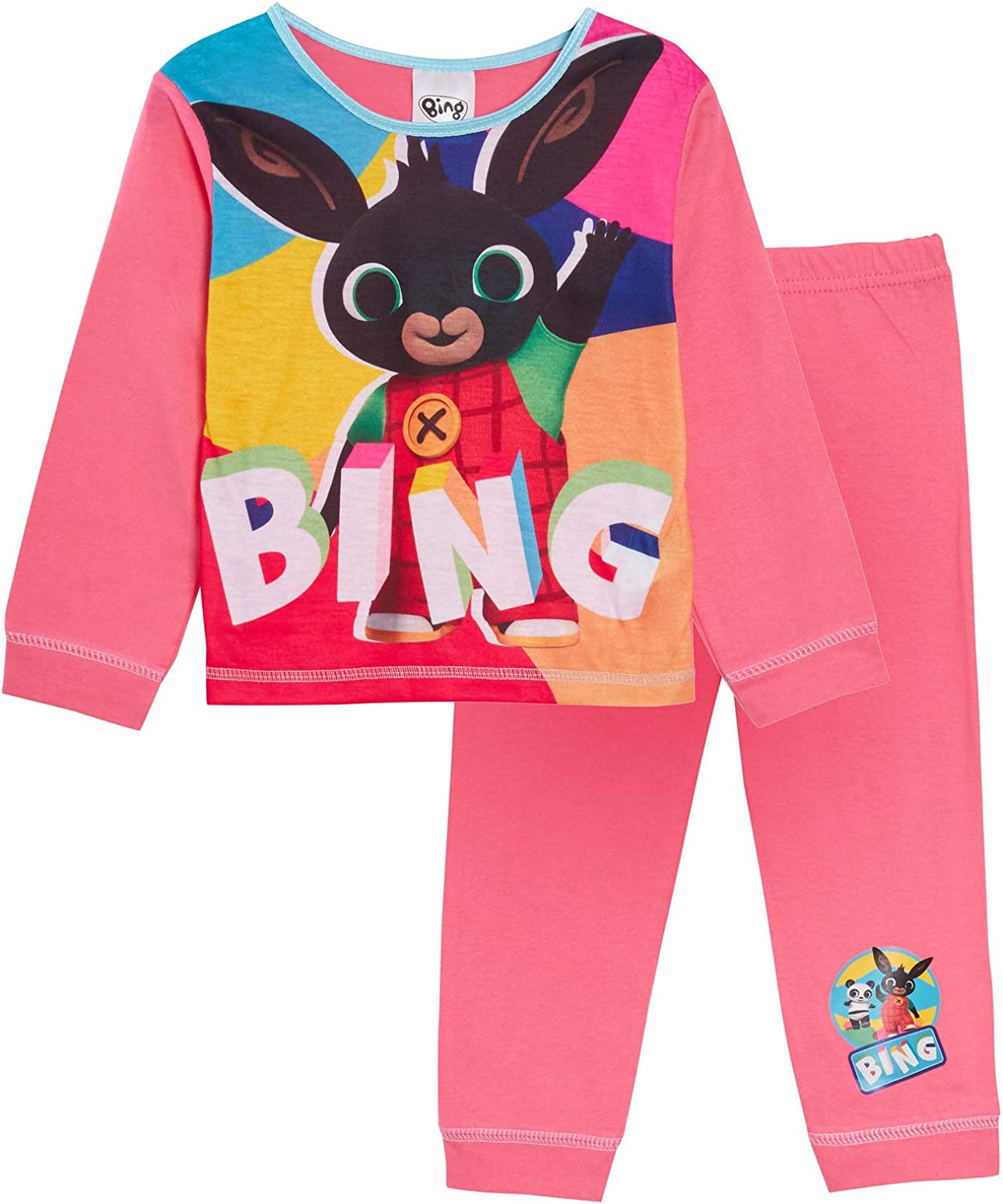 Bing Girls Long Sleeve Nightwear Pjs Pyjama Set
