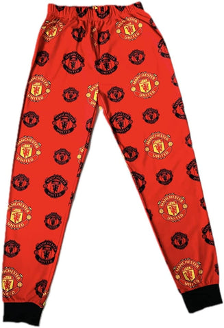 Manchester United FC Boys Loungewear Pants Pyjama PJ Bottoms