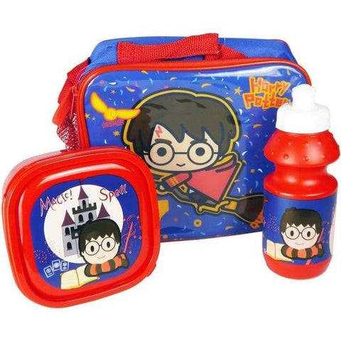 Harry Potter 3pcs Lunch Bag With Bottle And Lunch Box