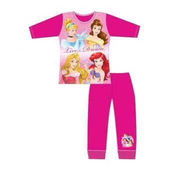 Disney Princess Cindrella, Ariel, Aurora And Belle Girls Sublimation Pyjamas