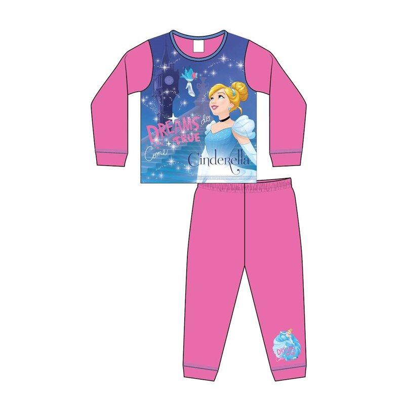 Girls Princess Cinderella Dreams Come True Pyjama Set Pjs Nightwear