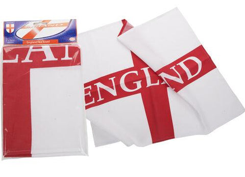 England Flag Design Tea Towel With PVC Coated Header 50 X 70 Cm