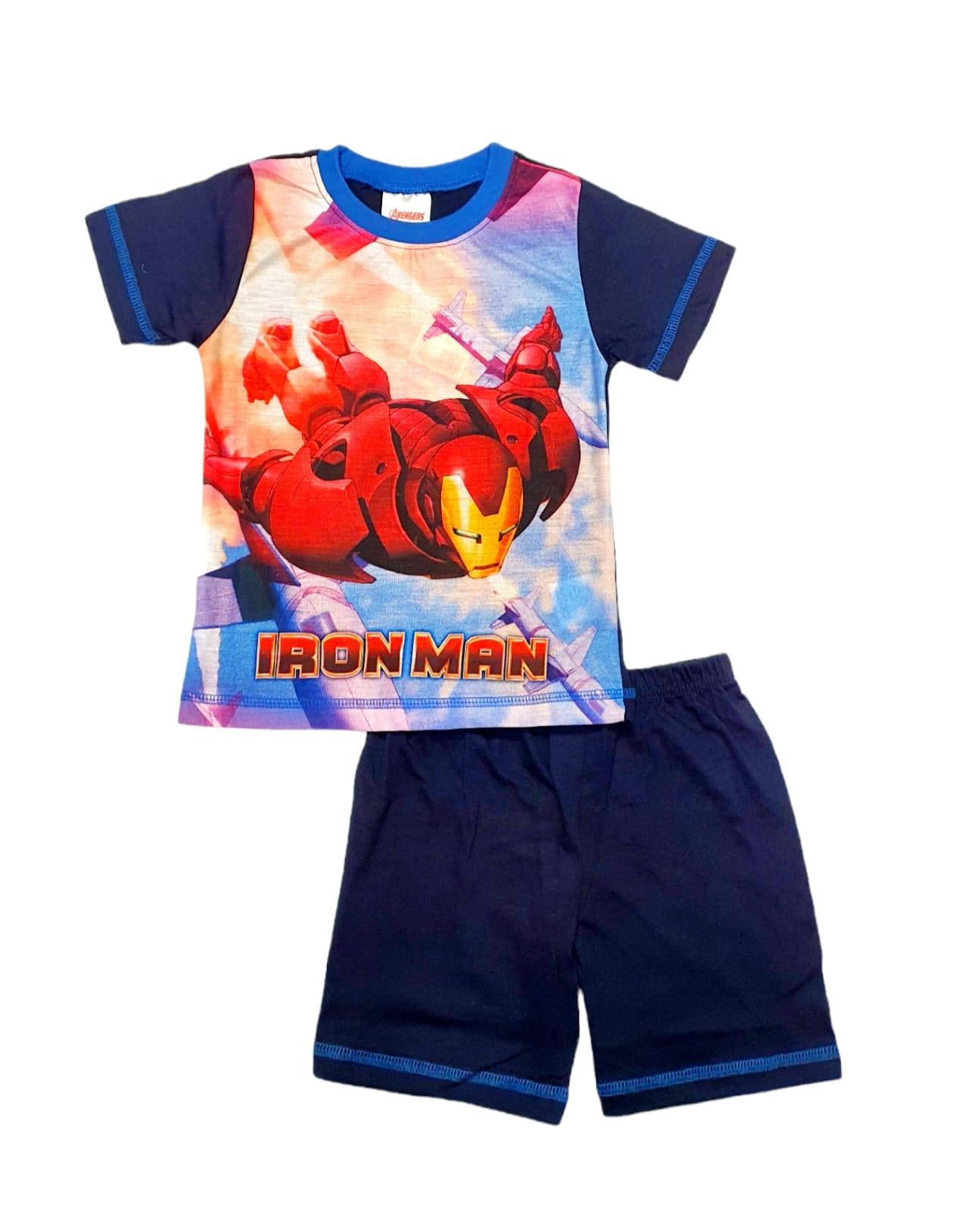 Marvel Iron Man Boy Shorts Pyjamas Set