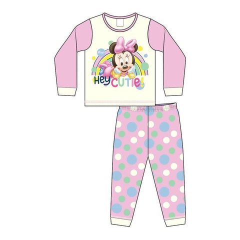 Baby Girls Minnie Mouse Hey Cutie Long Sleeve Pyjama Set