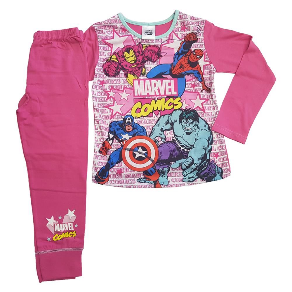 Girls Marvel Comics Superhero Pyjamas