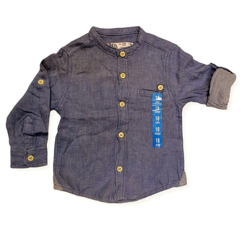 ZARA Original 100% Cotton Long Sleeve Shirt For Kids